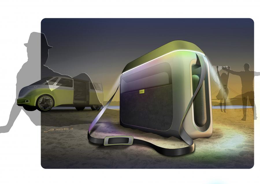 Эскиз Volkswagen I.D. Buzz 2017 года  (фото 31 из 82)